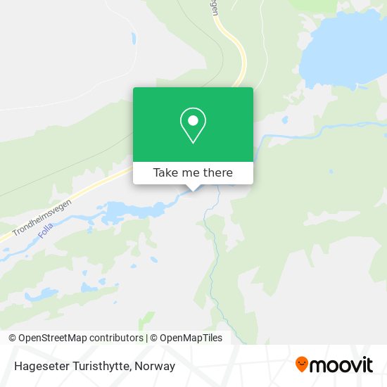 Hageseter Turisthytte map