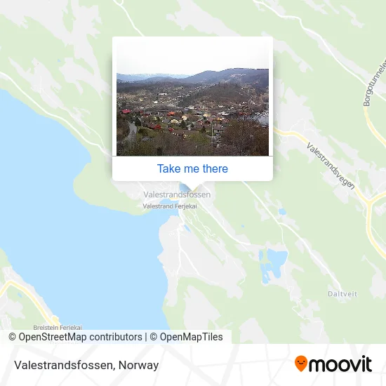 Valestrandsfossen map