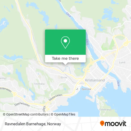 Ravnedalen Barnehage map
