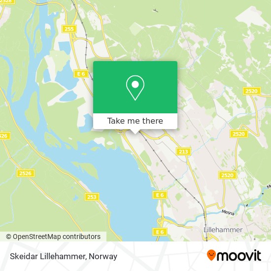 Skeidar Lillehammer map