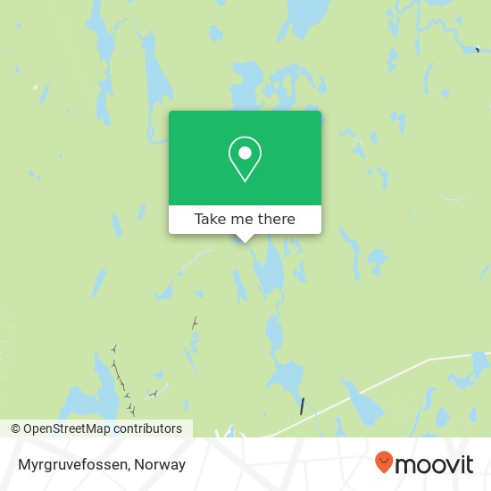 Myrgruvefossen map