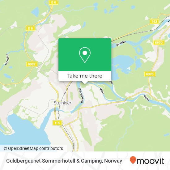 Guldbergaunet Sommerhotell & Camping map