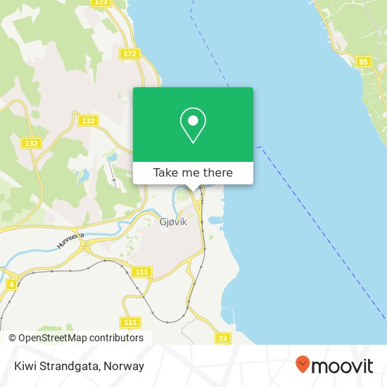 Kiwi Strandgata map