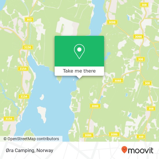 Øra Camping map
