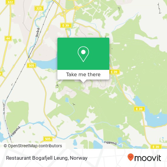 Restaurant Bogafjell Leung map