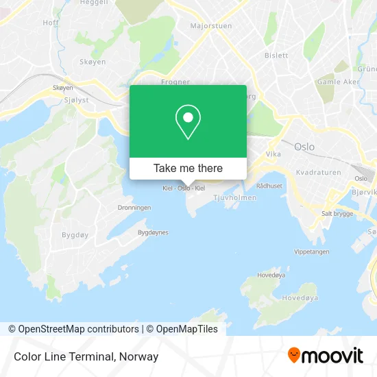 Color Line Terminal map