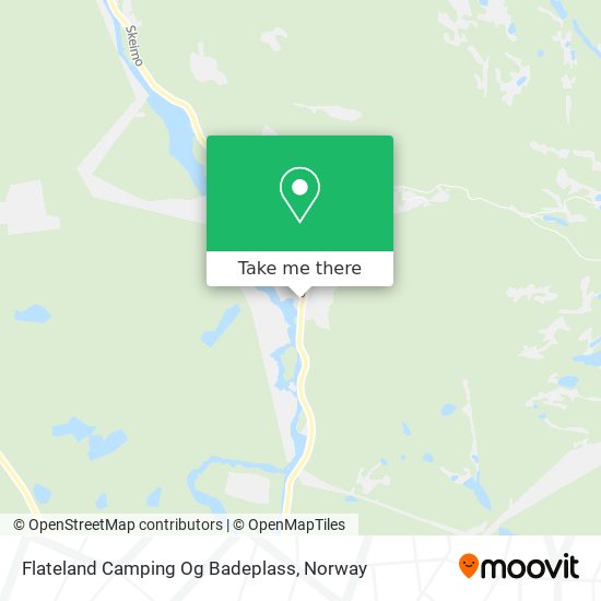 Flateland Camping Og Badeplass map