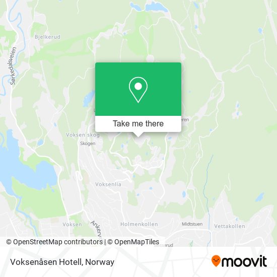 Voksenåsen Hotell map