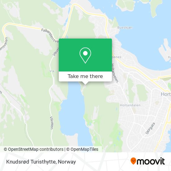 Knudsrød Turisthytte map