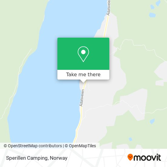 Sperillen Camping map