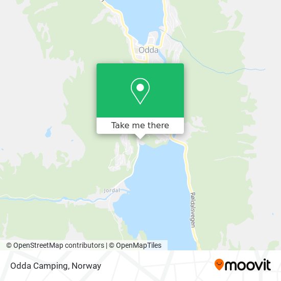 Odda Camping map