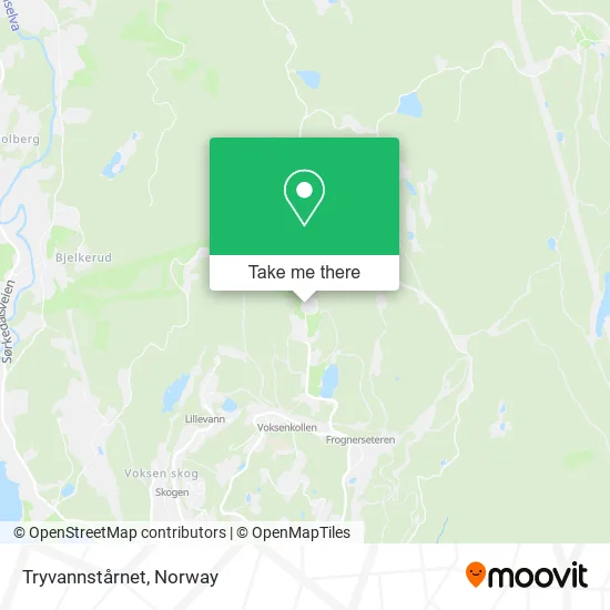 Tryvannstårnet map