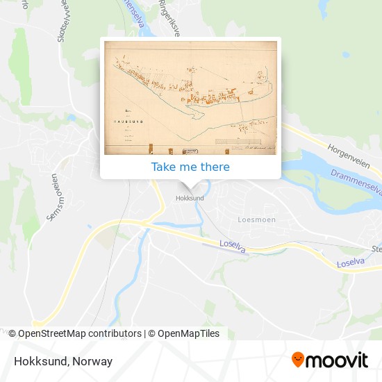 Hokksund map
