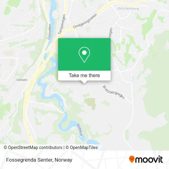Fossegrenda Senter map