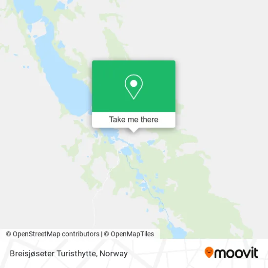 Breisjøseter Turisthytte map