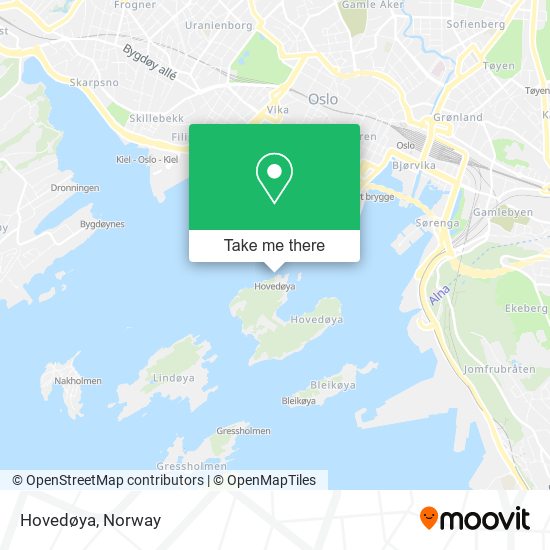 Hovedøya map