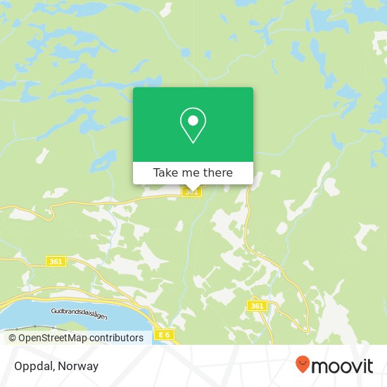 Oppdal map