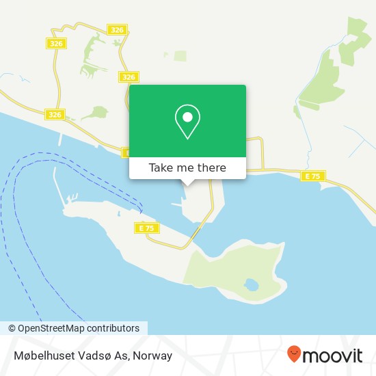 Møbelhuset Vadsø As map