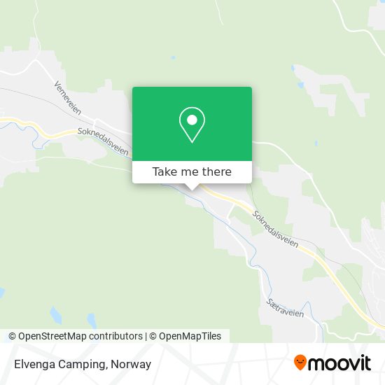 Elvenga Camping map