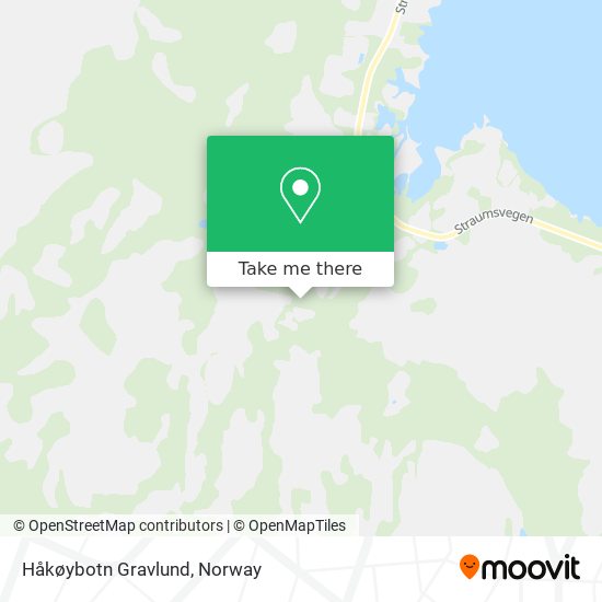 Håkøybotn Gravlund map