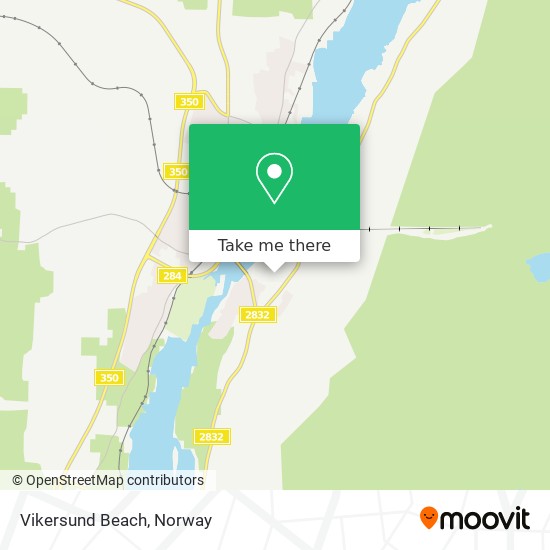 Vikersund Beach map