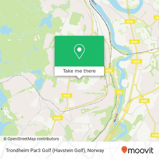 Trondheim Par3 Golf (Havstein Golf) map