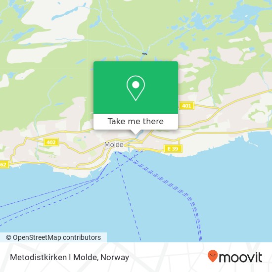 Metodistkirken I Molde map