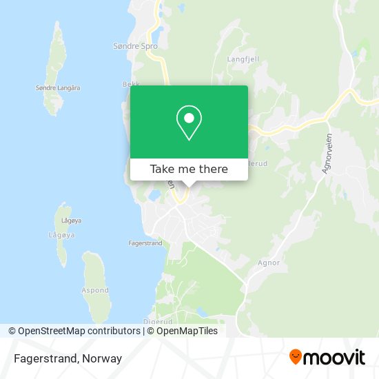 Fagerstrand map