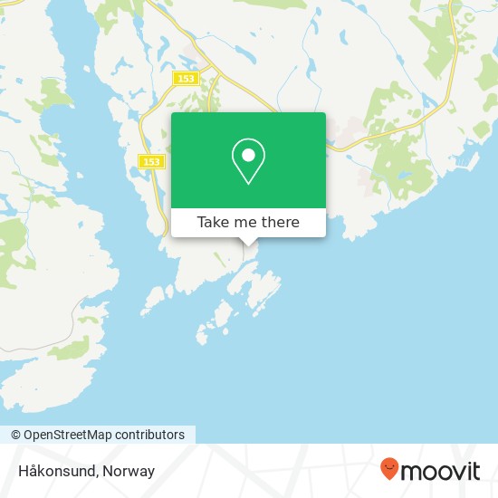 Håkonsund map