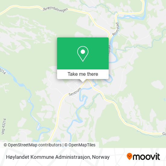 Høylandet Kommune Administrasjon map