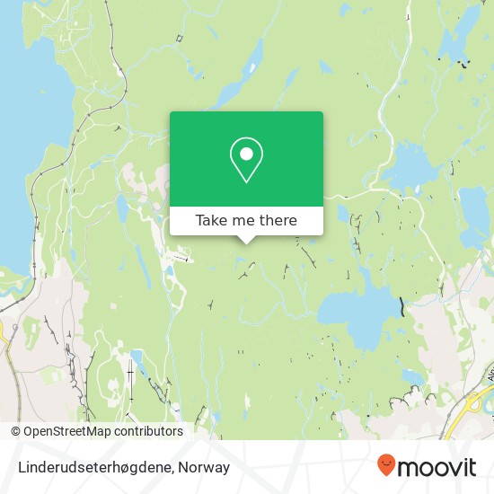 Linderudseterhøgdene map