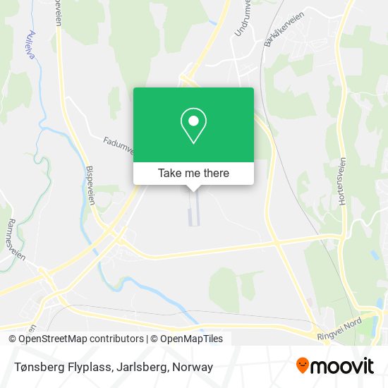 Tønsberg Flyplass, Jarlsberg map