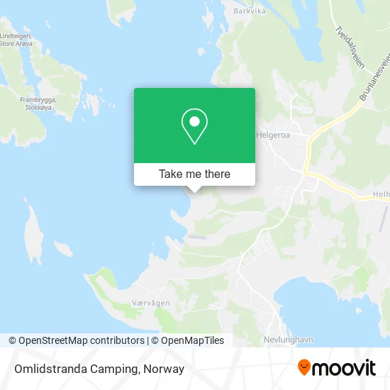 Omlidstranda Camping map