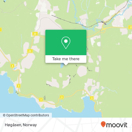 Høgåsen map