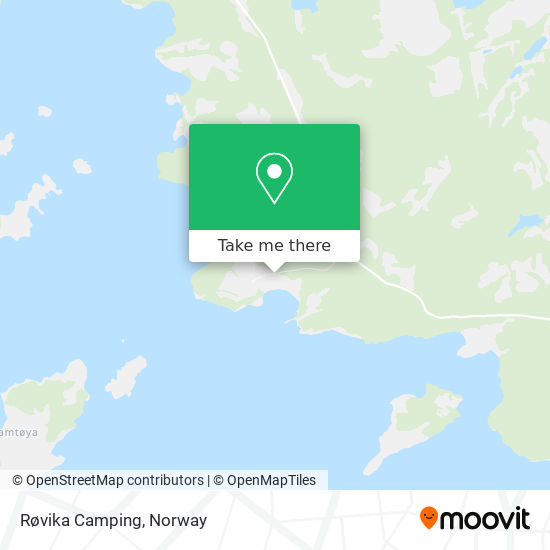 Røvika Camping map