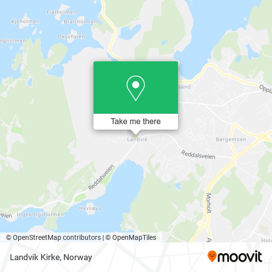 Landvik Kirke map