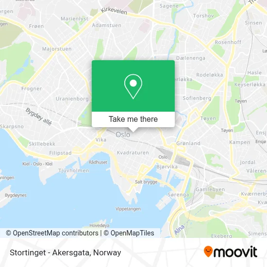 Stortinget - Akersgata map
