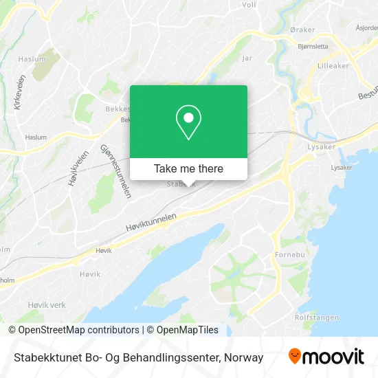 Stabekktunet Bo- Og Behandlingssenter map