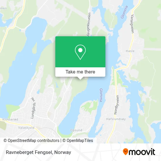 Ravneberget Fengsel map