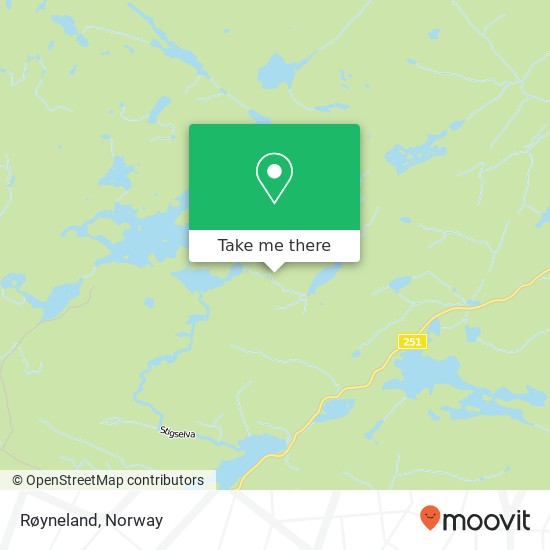 Røyneland map
