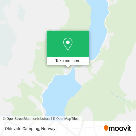 Oldevatn Camping map