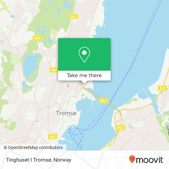 Tinghuset I Tromsø map