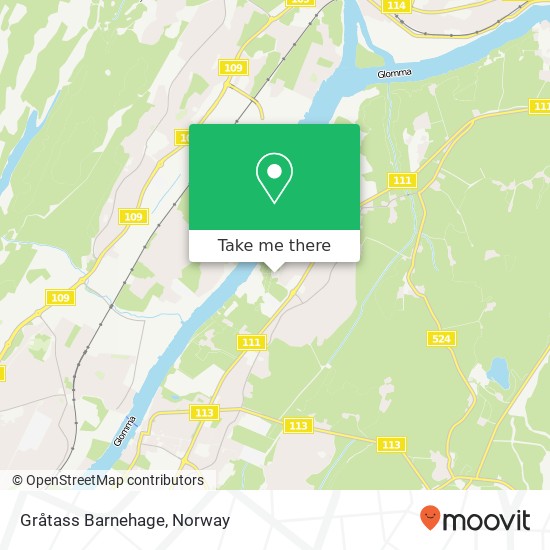 Gråtass Barnehage map