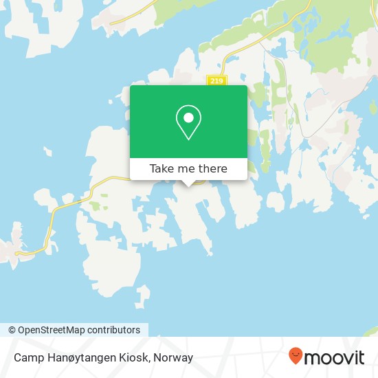 Camp Hanøytangen Kiosk map
