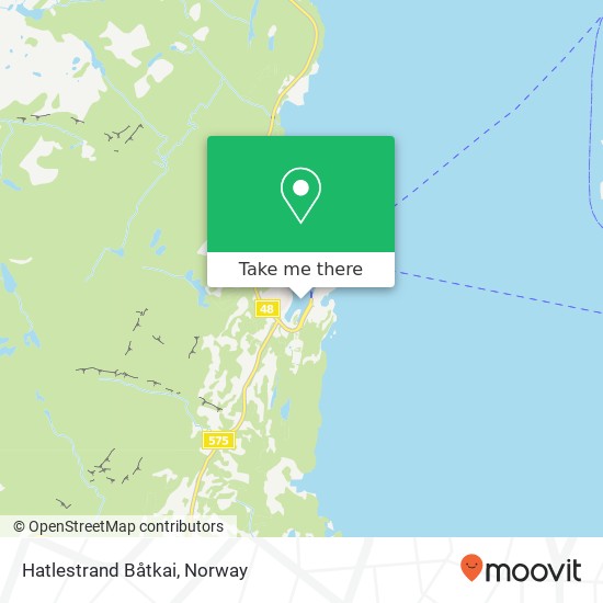 Hatlestrand Båtkai map