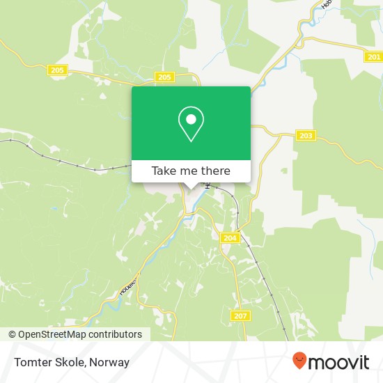 Tomter Skole map