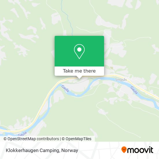 Klokkerhaugen Camping map