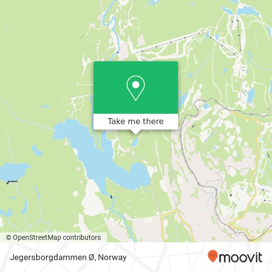 Jegersborgdammen Ø map