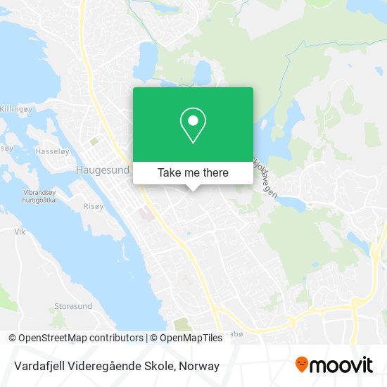 Vardafjell Videregående Skole map