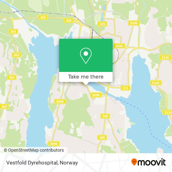 Vestfold Dyrehospital map